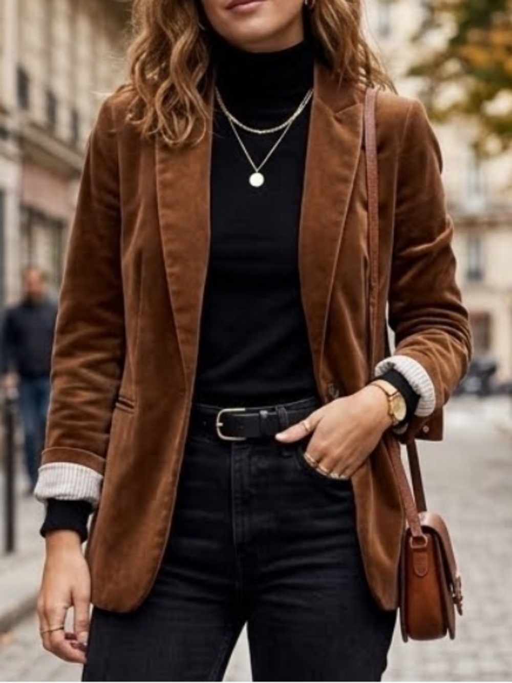 J Crew Parke Velvet Blazer Jacket Dark Chestnut Brown Gold Camel Tailored 2